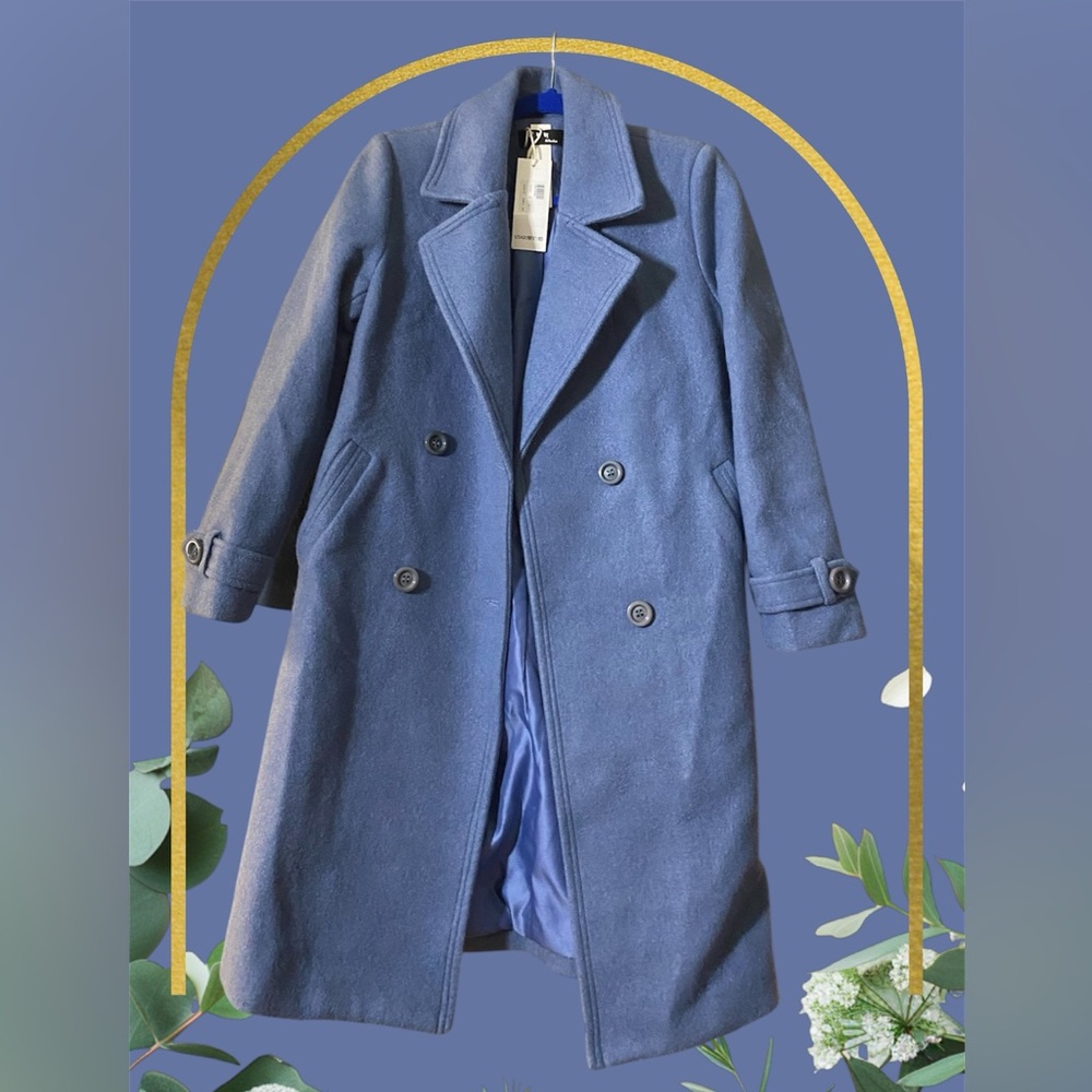 This is an Asian Brand Pea Coat.
PTP: 19.5
Length: 36.5
Sleeve: 22.5
#N044